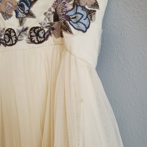 Free People Floral Bodice Mini dress, size 4 - Picture 7 of 8